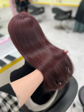 カラー 暖色✖️韓国ヘア 🥀SAHO🥀のヘアスタイル
