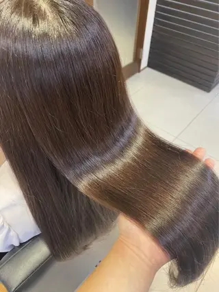 セミロング カラー 🤎韓国ヘア ベージュ まゆか🤎のヘアスタイル