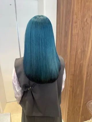セミロング カラー ヘアアレンジ 💕上野美容師☁ ブリーチ💖サワのヘアスタイル