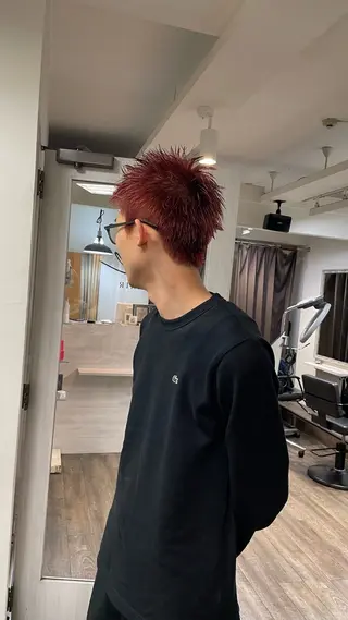 メンズ 檜谷 晴　顔周りカットのヘアスタイル