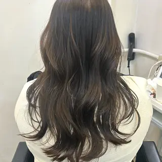 セミロング カラー ブリーチなしベージュ /ヘアセット/ミユのヘアスタイル