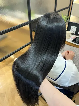 ロング 宮川 結妃のヘアスタイル