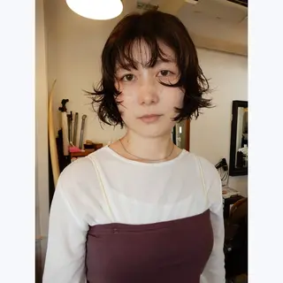 ショート パーマ デザインカット🎨 ボブおざきのヘアスタイル