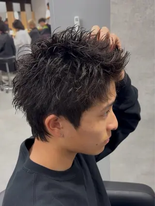 ショート カラー パーマ メンズ 🔥メンズ 特化🔥菊水皐暉🔥のヘアスタイル