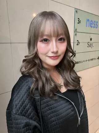 セミロング カラー 瑠莉🪩 薬院/天神南/今泉のヘアスタイル