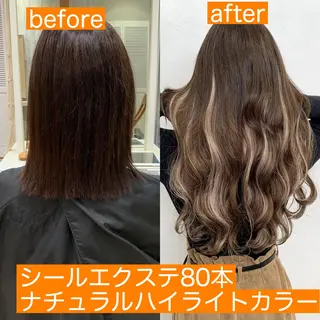 ロング カラー ヘアアレンジ マツエク・マツパ TATSUYA アートディレクターのヘアスタイル