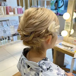 ミディアム ヘアアレンジ 🍒Natsuka /ガーリー/アレンジのヘアスタイル