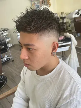ショート パーマ メンズ WEST OLAND加藤圭介のヘアスタイル