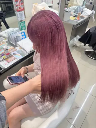 ロング 水戸/ブリーチカラー 中山りくのヘアスタイル