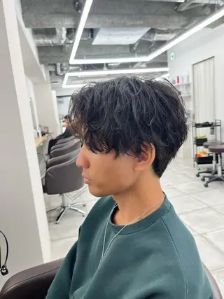 ショート パーマ メンズ 🏆メンズヘア特化 🥇代表りんぺーのヘアスタイル