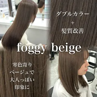 ロング カラー ヘアアレンジ 垢抜け透明感 カラー🪽ྀི🤎のヘアスタイル