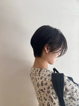 ショート パーマ ブリーチなし/暖色/ 透明感/なおやのヘアスタイル