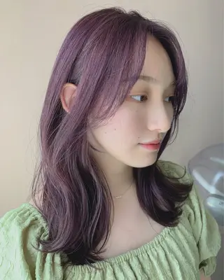 ロング カラー hubhair レイヤー/透明感のヘアスタイル