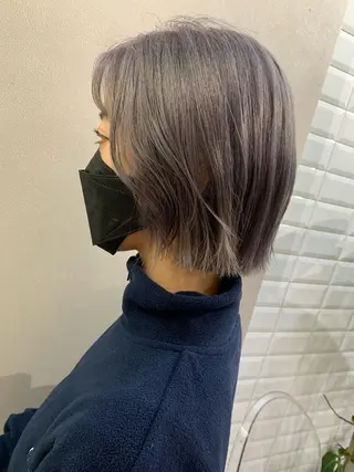 ショート カラー hubhair レイヤー/透明感のヘアスタイル