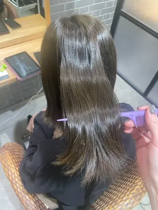 ミディアム カラー 暖色カラー🤎Red Neo meiのヘアスタイル