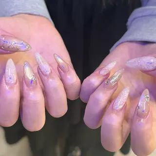 ネイル 𝙃𝙖𝙧𝙪⋆ ˚꩜。個性派のネイルデザイン