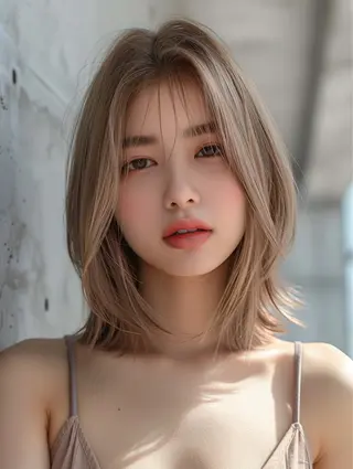 ミディアム カラー 笠谷 正之のヘアスタイル