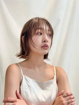 ショート カラー パーマ ヘアアレンジ レイヤー専門家 ダブルカラー修のヘアスタイル