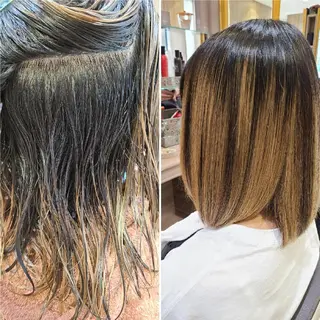 ミディアム Ash 店長 山下達也のヘアスタイル