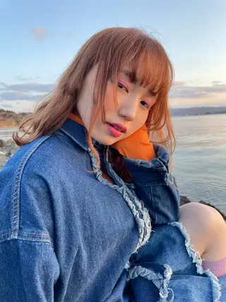 ミディアム カラー ♡tomo♡ 岐阜レイヤーカットのヘアスタイル