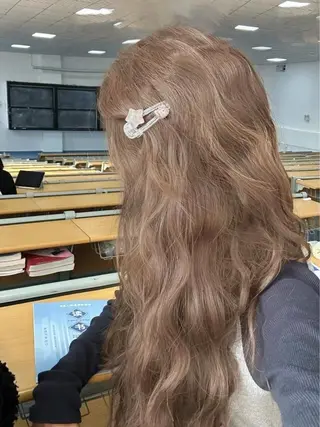 ロング カラー ヘアアレンジ 垢抜け透明感 カラー🪽ྀི🤎のヘアスタイル