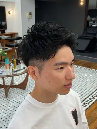 ショート メンズ メンズカット✂️ スキンフェード伊藤陸のヘアスタイル