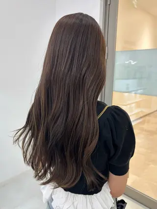ロング カラー 【aini天王寺】 𝐚𝐢𝐫𝐢✂︎のヘアスタイル