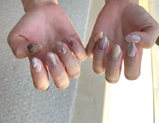 ショート カラー キッズ ネイル 2DY NAIL SALONのネイルデザイン