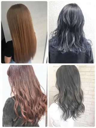 セミロング ブリーチ/髪質改善 店長　板垣智大のヘアスタイル