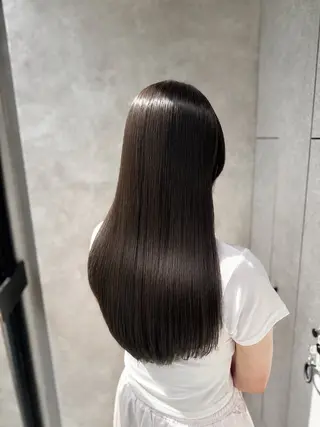 ロング 暖色/グレージュ 髪質改善SOMAのヘアスタイル