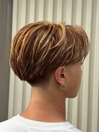 カラー パーマ メンズ フェザーパーマメンズ ピンパーマ京都駅前のヘアスタイル