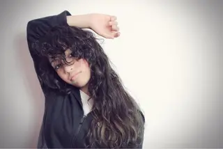 ロング パーマ 岩崎 克秀のヘアスタイル