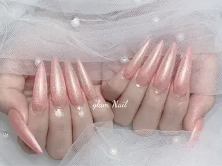 ネイル エツメ💅 長さ出し🎀デザインのネイルデザイン
