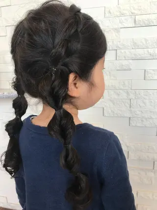 ヘアアレンジ キッズ セト マユミのヘアスタイル