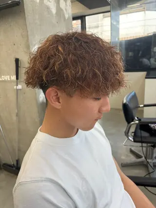 カラー パーマ メンズ 横浜メンズパーマ/ シャドウ/ショウゴのヘアスタイル