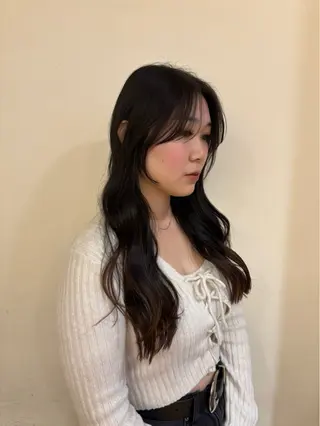 ロング 似合わせカット /ニュアンスパーマのヘアスタイル