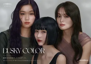 ミディアム カラー エンゼルス美容室斉間 圭司のヘアスタイル