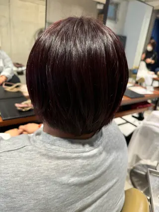 カラー 艶カラー 梨菜💜のヘアスタイル
