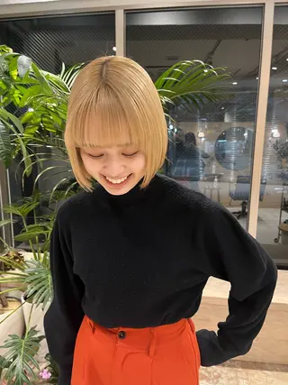 ショート カラー 🦖ミニボブ/ボブ /MOEKA🦕のヘアスタイル