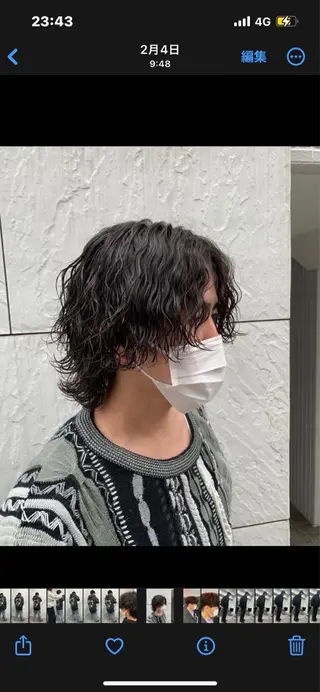 パーマ メンズ パーマ支持率No.1 ❤️‍🔥安成弾のヘアスタイル