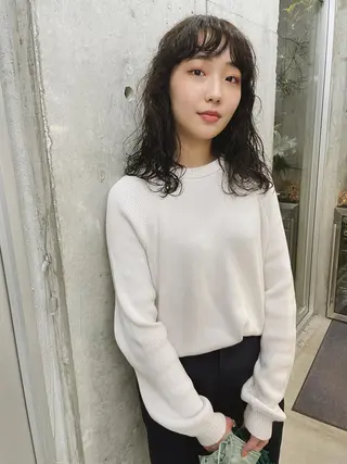 ミディアム パーマ センスをお届けします 大谷将生infpのヘアスタイル