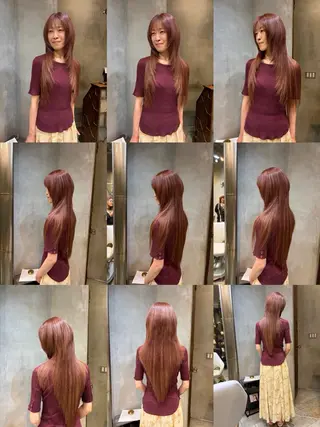 ロング 松下 倫子のヘアスタイル