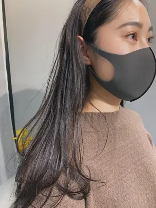 ロング カラー ヘアアレンジ ボブパーマコテ巻き風 パーマNo1深江秀平のヘアスタイル