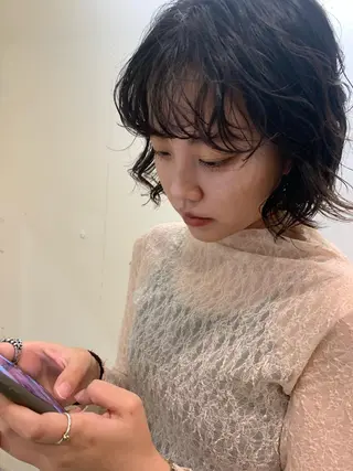 ショート パーマ 💖クボ モモ💖のヘアスタイル