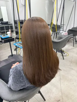 ロング 韓国🫧髪質改善🫧 縮毛矯正🫧陽菜🫧のヘアスタイル