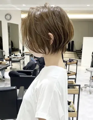 ショート カラー 大人可愛いショート/ 似合わせ特化/‬荒砂のヘアスタイル