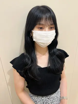 セミロング カラー 外国人対応 佐久間のヘアスタイル