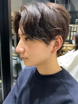 ミディアム カラー メンズ 似合う髪型見つけます AYAKAのヘアスタイル
