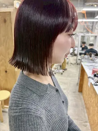 ショート カラー トレンドパーマ/ ボブ🌰くりーわのヘアスタイル