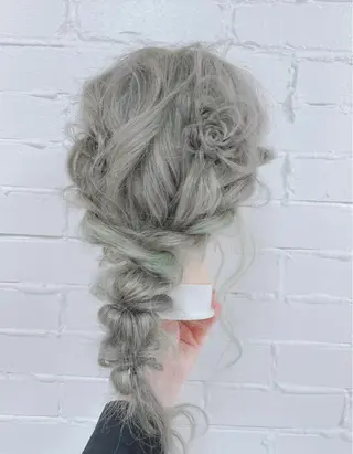 ロング ヘアアレンジ 🩰韓国レイヤー🩷 艶カラー🌷小栁歩美のヘアスタイル